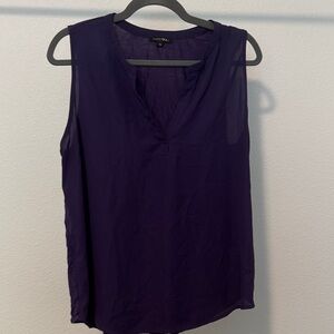 Papermoon Dark Purple Sleeveless Blouse
